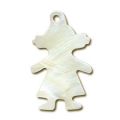 Pendentif Nacre 22 mm Fille x1