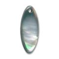 Larme Nacre 32x12 mm Black iris� x1