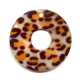 Pendentif Nacre 30 mm l�opard x1