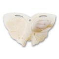 Pendentif papillon Nacre 25x41 mm Naturel x1