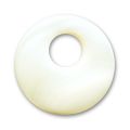 Pendentif Nacre 20 mm Naturel x1