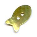 Lot de 10 Boutons Nacre Poisson 20 mm Olive