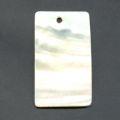 Pendentif Nacre 55x33 mm Naturel x1