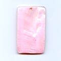 Pendentif Nacre 55x33 mm Rose x1