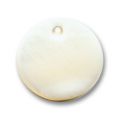 Lot de 10 Sequins Nacre 12,5 mm Naturel