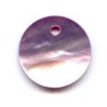 Lot de 10 Sequins Nacre 12 mm Mauve