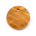 Lot de 10 Sequins Nacre 12 mm Orange