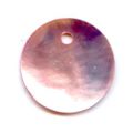 Lot de 10 Sequins Nacre 12 mm Rose clair