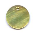 Lot de 10 Sequins Nacre 12 mm Vert olive