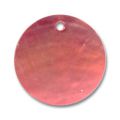 Lot de 13 Sequins Nacre 20 mm Rouge Fuschia