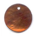 Lot de 13 Sequins Nacre 20 mm Brun