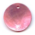 Lot de 13 Sequins Nacre 20 mm Rose