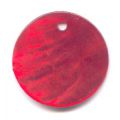 Lot de 13 Sequins Nacre 20 mm Rouge