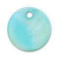 Lot de 10 Sequins Nacre 12,5 mm Turquoise