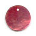 Lot de 10 Sequins Nacre 12 mm Rouge Fuschia