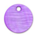 Lot de 10 Sequins Nacre 12,5 mm Violet