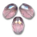 Olives facett�es 11x8 mm Light Amethyst x20