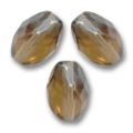 Olives facett�es 11x8 mm Light Smoked Topaz x20