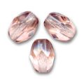Olives facett�es  8x6 mm Rosaline x25