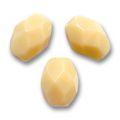 Olives facett�es  7x5 mm Beige x25