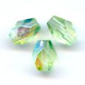Olives facett�es  6x4 mm Peridot AB x25