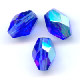 Olives facett�es  6x4 mm Sapphire AB x25