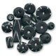 Surtido de cuentas de hueso Negro/Blanco x20g