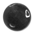 Ronde en argile d�cor coeur 15 mm Jet x1