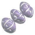 Ronde aplatie en argile 20x14 mm Mauve x1