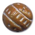 Ronde en argile d�cor�e 12 mm Caramel x1