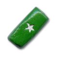 Tube en argile d�cor �toile 22x9 mm Green x1