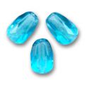 Poires facett�es 7x5 mm Aquamarine  x25