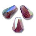 Poires facett�es 7x5 mm Amethyst AB x25