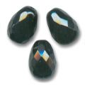 Poires facett�es 13x10 mm Jet x10