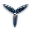Gouttes Dagues 3x11 mm Jet Hematite x50