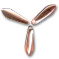 Gouttes Dagues 5x16 mm Crystal Capri Gold x50