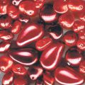 Czech glass beads assortment pearly red x50g