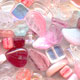Assortiment de perles de boh�me rose x50g