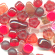Assortiment de perles de boh�me rouge x50g