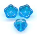 Cloches 8 mm Dark Aquamarine x25