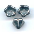 Cloches 8 mm Jet Hematite x25