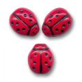 Coccinelles Opaque Siam noir 9x7 mm x20