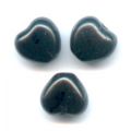 Coeurs  6 mm Jet  x25