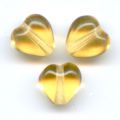 Coeurs  6 mm Light Topaz x25