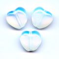 Coeurs  8 mm White Opal x25