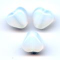 Coeurs  6 mm White Opal x25