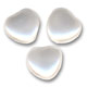 Hearts  8mm White Pearl x20