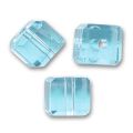 Cubes 4 mm Aquamarine x15