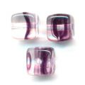 Cubes Boh�me Crystal/Amethyst 5x6 mm x15