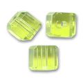 Cubes 4 mm Light Olivine x15